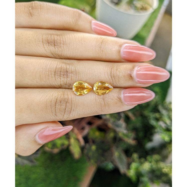 2.91 Ct.Tw. Citrine Pair from Brazil