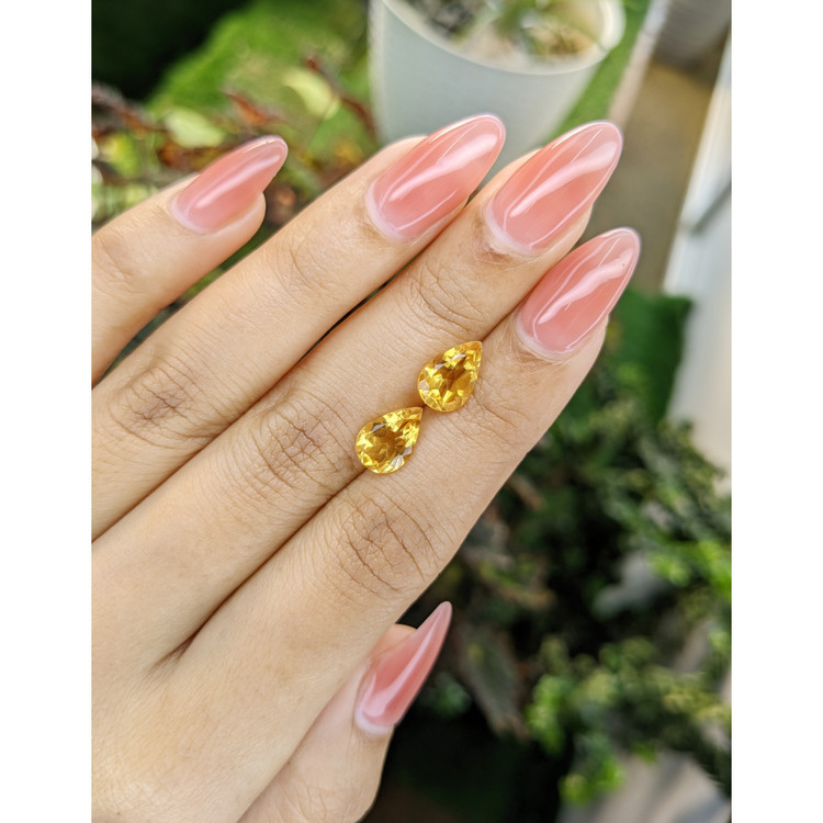 3.32 Ct.Tw. Citrine Pair from Brazil