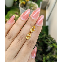 3.21 Ct.Tw.Total Carat Weight Citrine Pair from Brazil Life Style