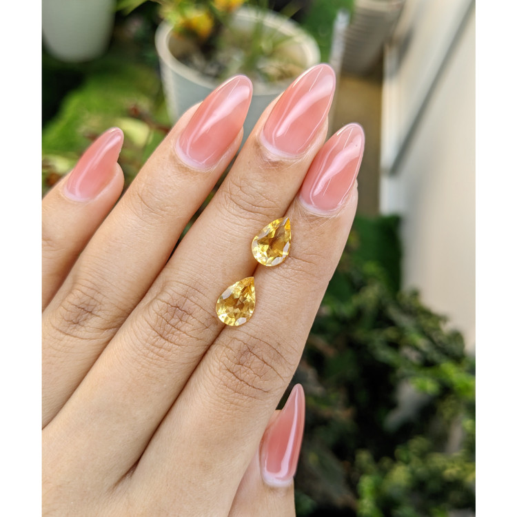 3.21 Ct.Tw. Citrine Pair from Brazil