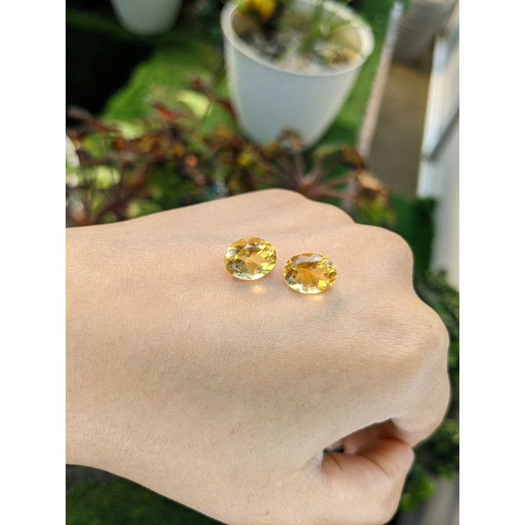 6.25 Ct.Tw. Citrine Pair from Brazil