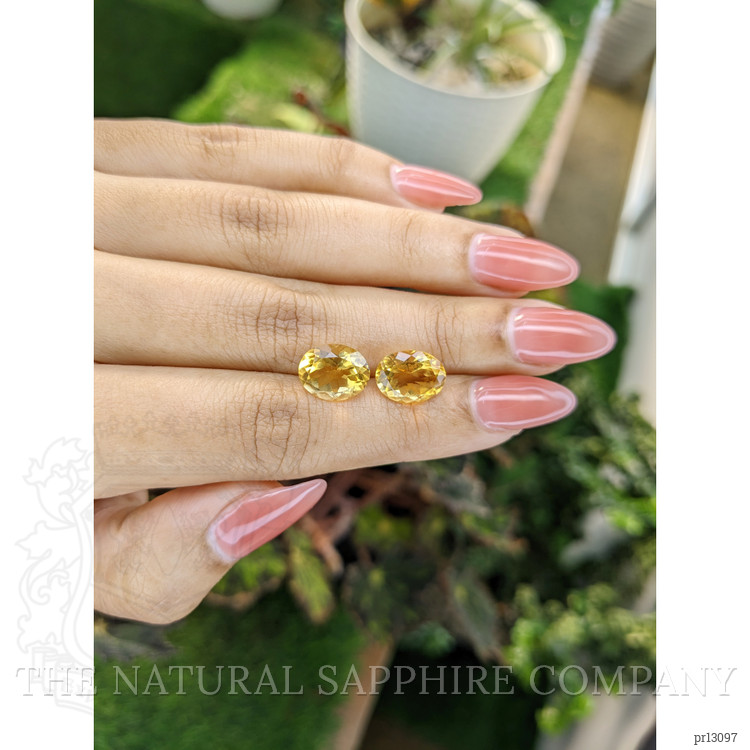 6.25 Ct.Tw. Citrine Pair from Brazil