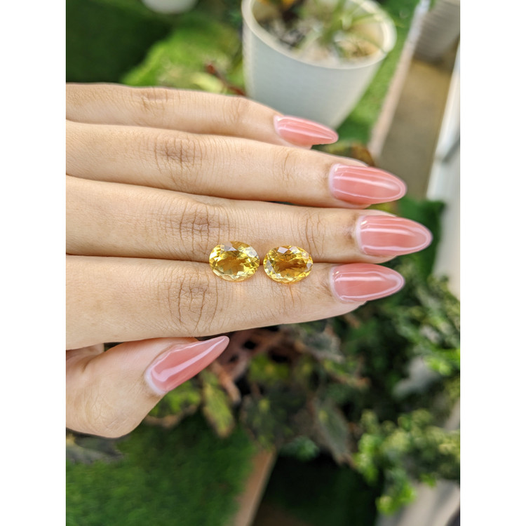 6.25 Ct.Tw. Citrine Pair from Brazil