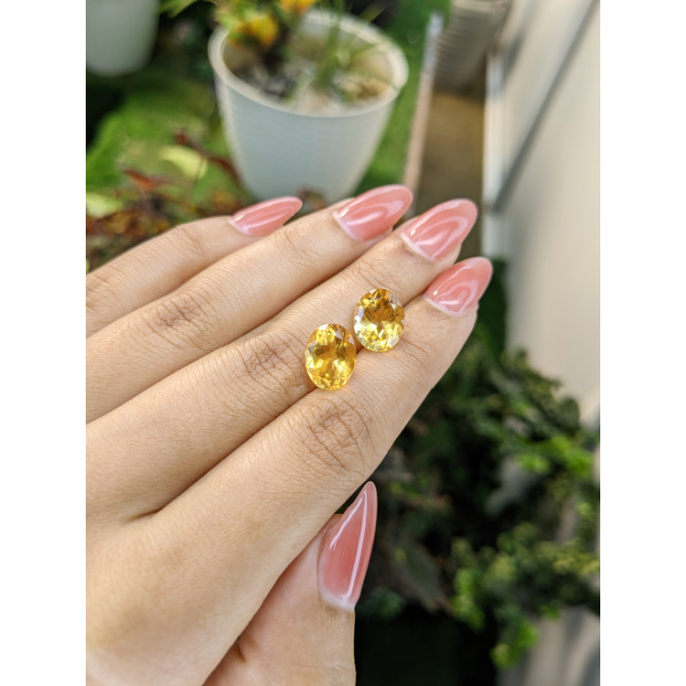 6.25 Ct.Tw. Citrine Pair from Brazil