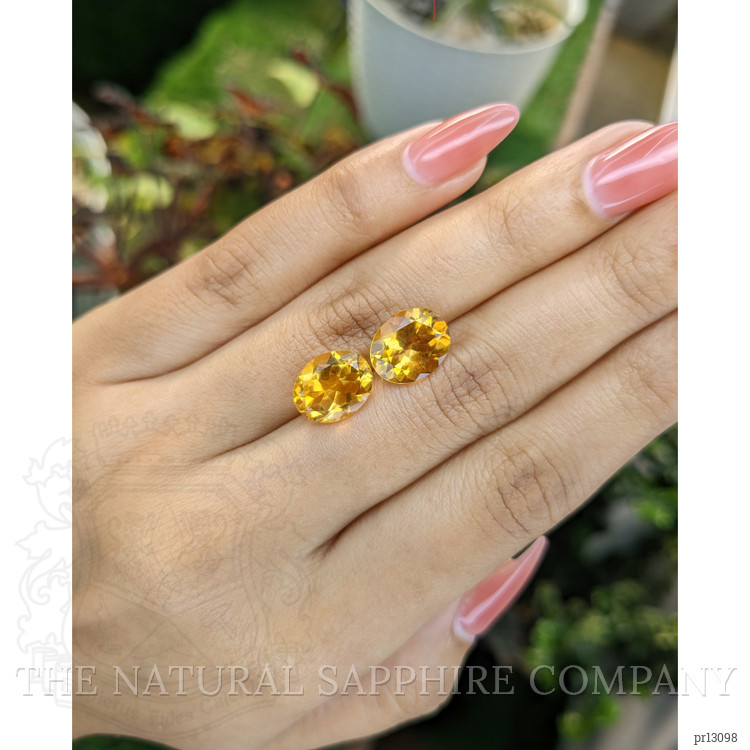 6.68 Ct.Tw. Citrine Pair from Brazil