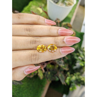 6.68&nbsp;Ct.Tw.Total Carat Weight Citrine Pair from Brazil Life Style