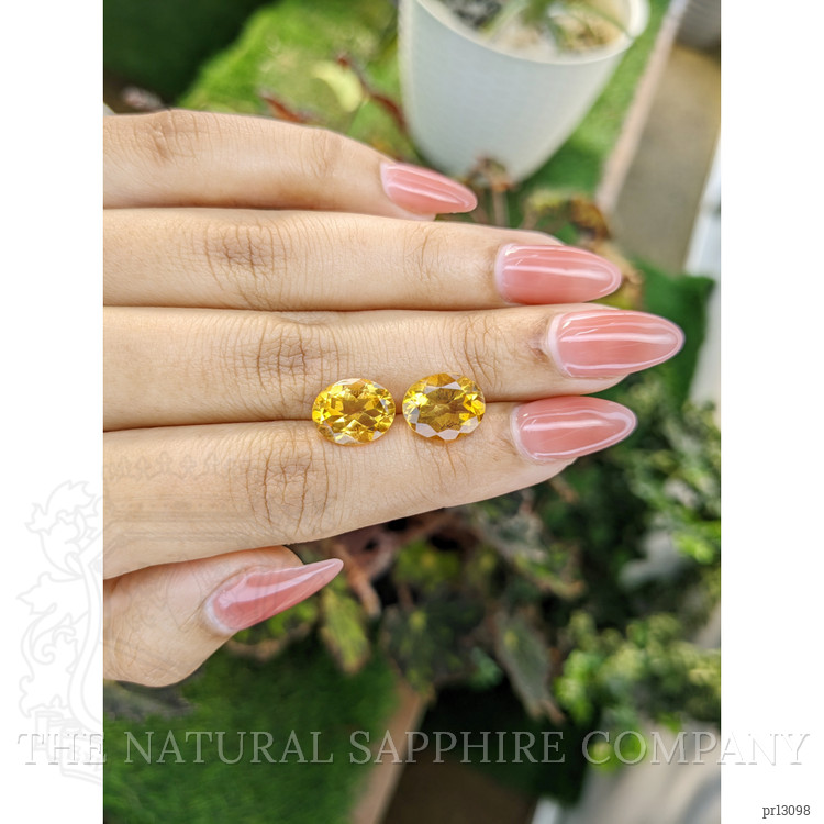 6.68 Ct.Tw. Citrine Pair from Brazil