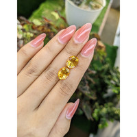 6.68 Ct.Tw.Total Carat Weight Citrine Pair from Brazil Life Style