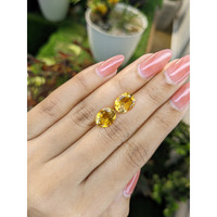 5.53 Ct.Tw.Total Carat Weight Citrine Pair from Brazil Life Style