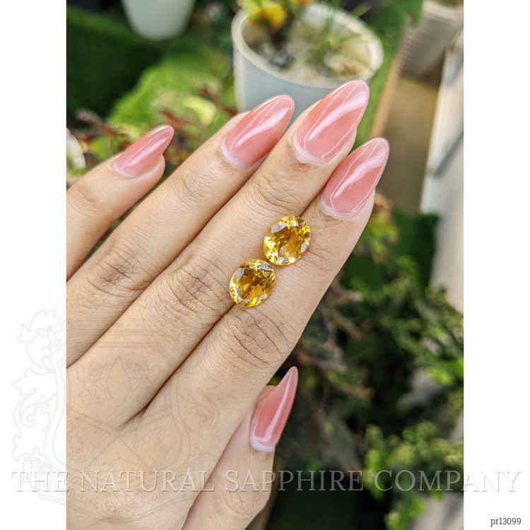 5.53 Ct.Tw. Citrine Pair from Brazil