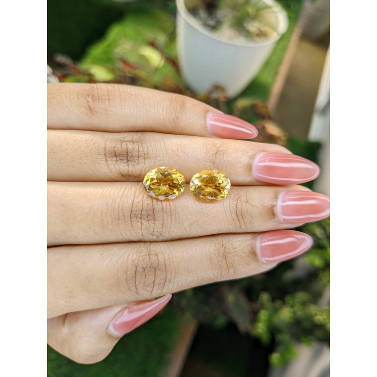 6.16 Ct.Tw. Citrine Pair from Brazil