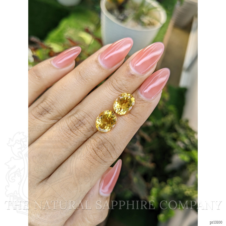 6.16 Ct.Tw. Citrine Pair from Brazil