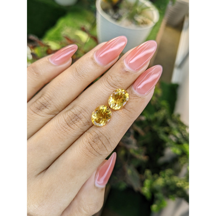 6.16 Ct.Tw. Citrine Pair from Brazil