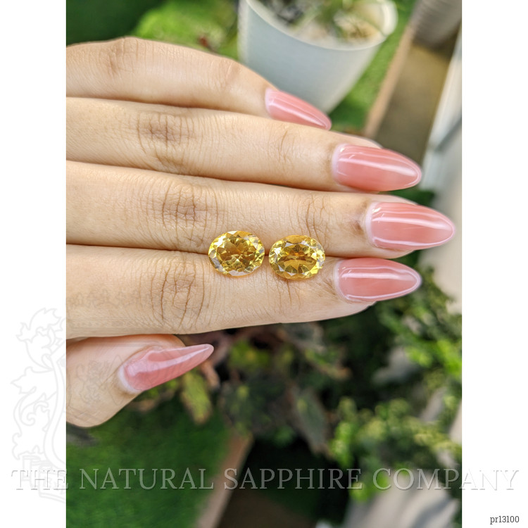 6.16 Ct.Tw. Citrine Pair from Brazil