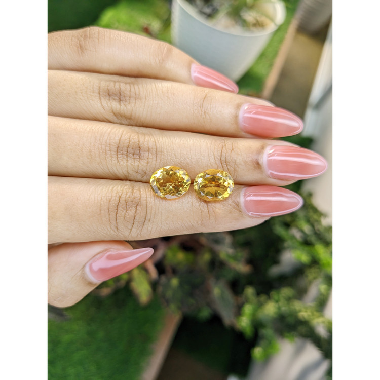 6.16 Ct.Tw. Citrine Pair from Brazil
