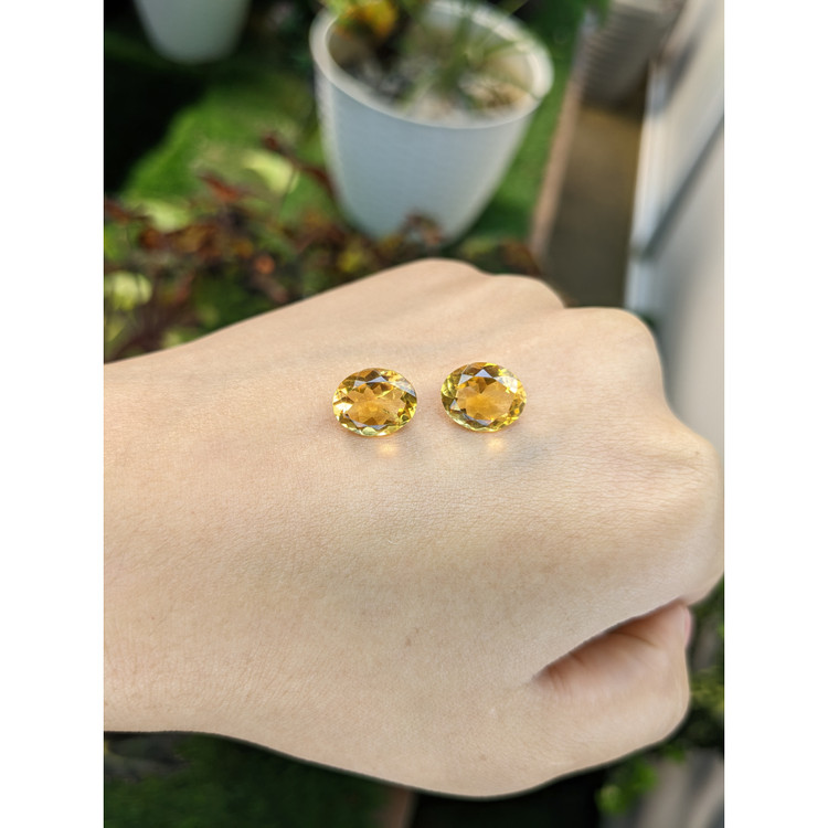 5.92 Ct.Tw. Citrine Pair from Brazil