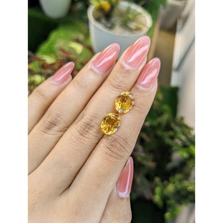 5.92 Ct.Tw. Citrine Pair from Brazil