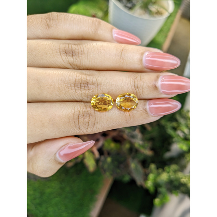 5.92 Ct.Tw. Citrine Pair from Brazil