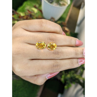 5.15 Ct.Tw.Total Carat Weight Citrine Pair from Brazil Life Style