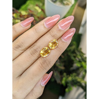 5.15&nbsp;Ct.Tw.Total Carat Weight Citrine Pair from Brazil Life Style