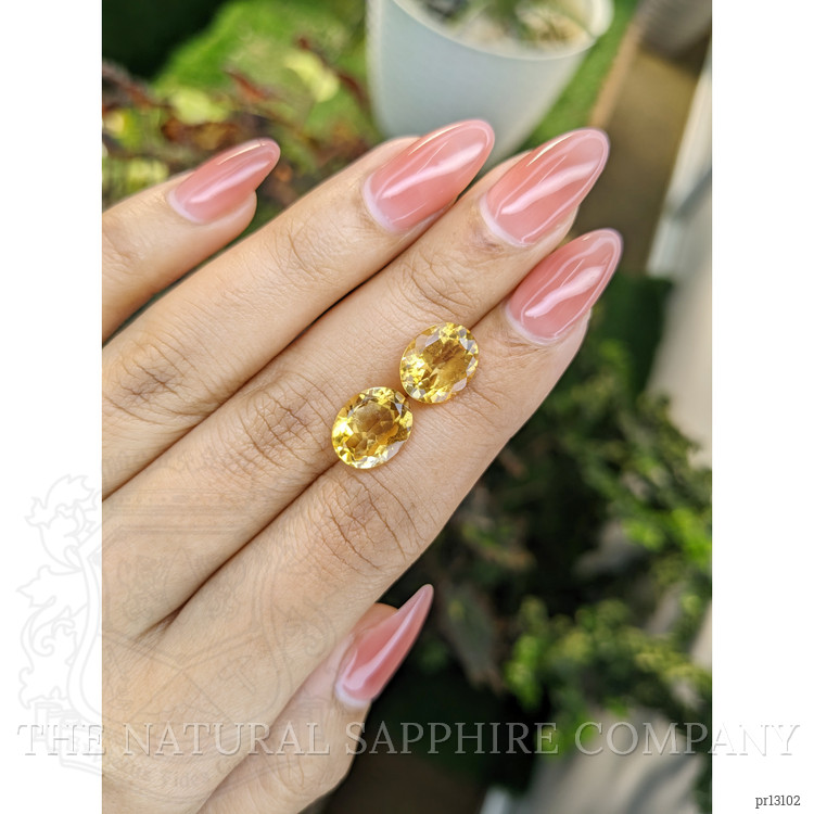5.15 Ct.Tw. Citrine Pair from Brazil