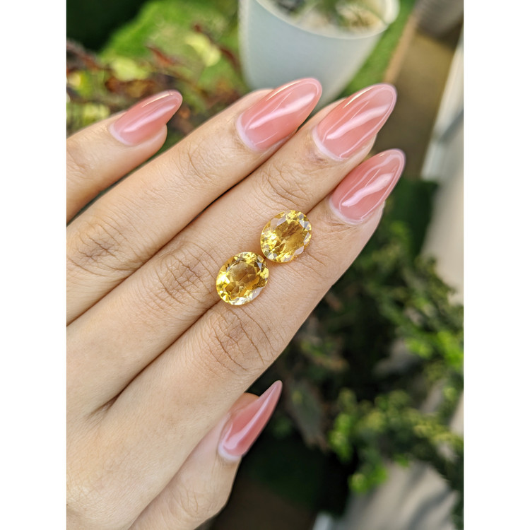 5.15 Ct.Tw. Citrine Pair from Brazil