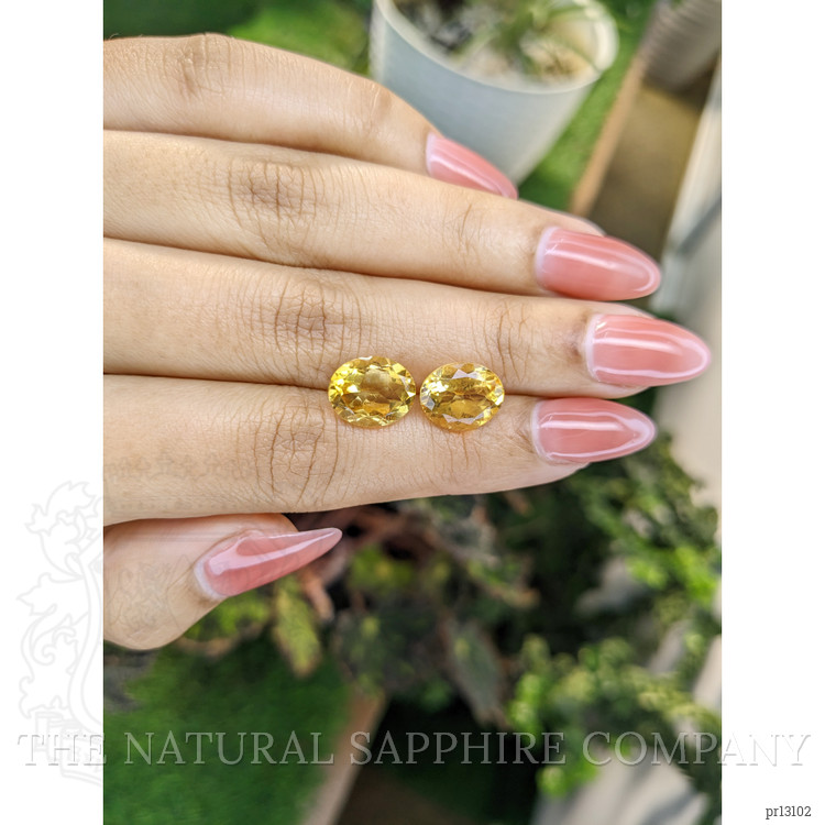 5.15 Ct.Tw. Citrine Pair from Brazil
