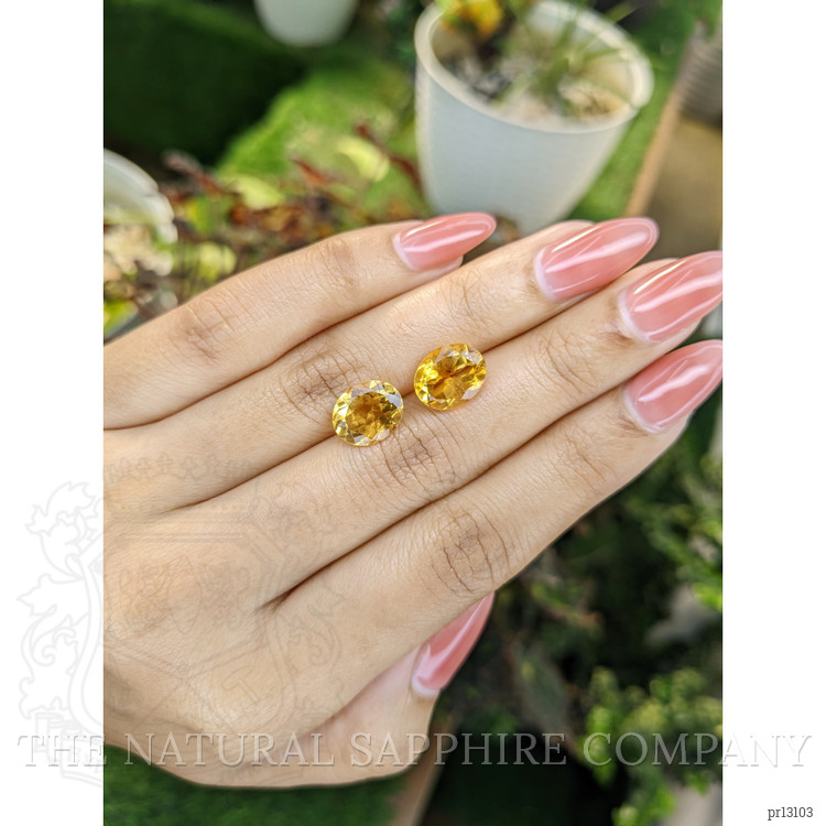 5.94 Ct.Tw. Citrine Pair from Brazil