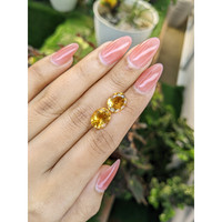 5.94&nbsp;Ct.Tw.Total Carat Weight Citrine Pair from Brazil Life Style
