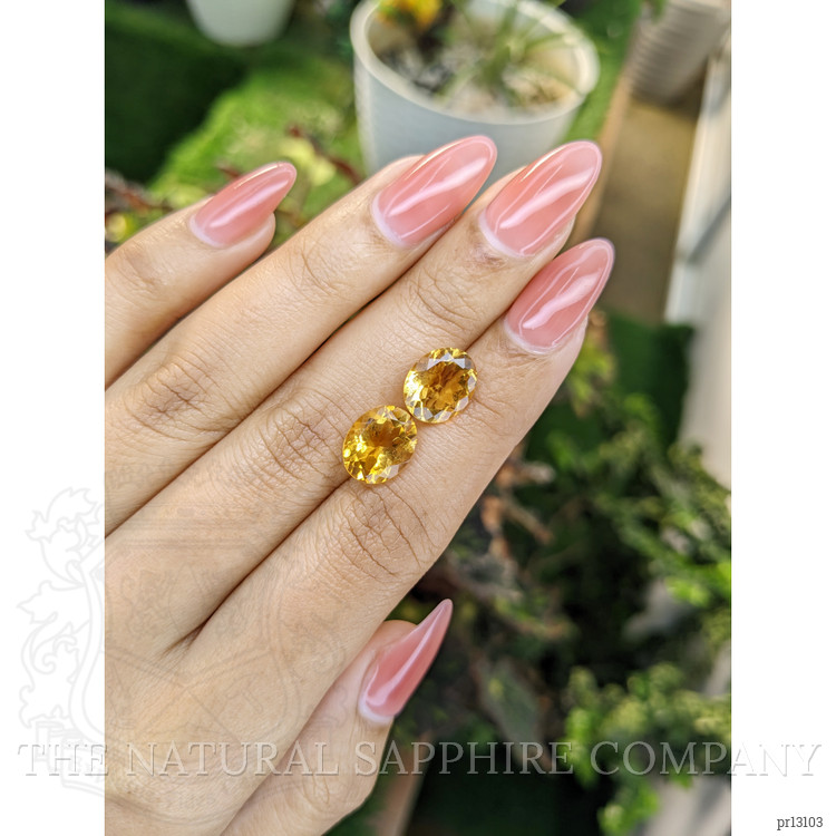5.94 Ct.Tw. Citrine Pair from Brazil