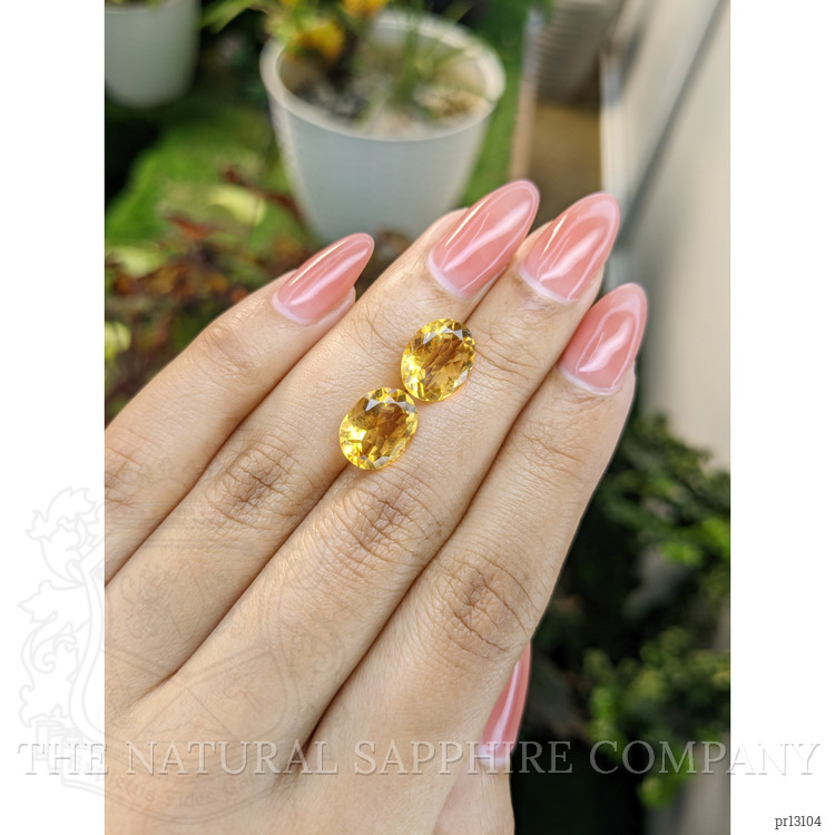 5.81 Ct.Tw. Citrine Pair from Brazil