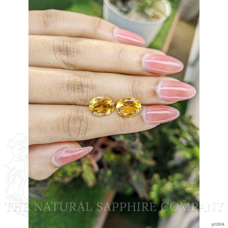 5.81 Ct.Tw. Citrine Pair from Brazil