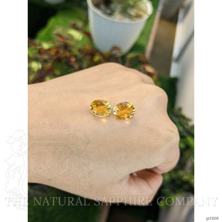 5.51 Ct.Tw. Citrine Pair from Brazil