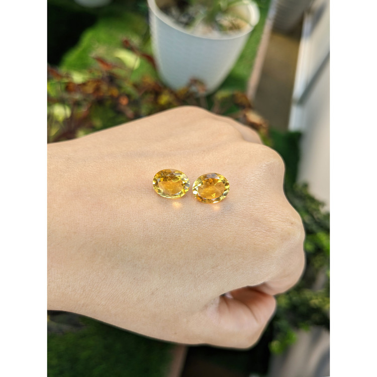 5.51 Ct.Tw. Citrine Pair from Brazil