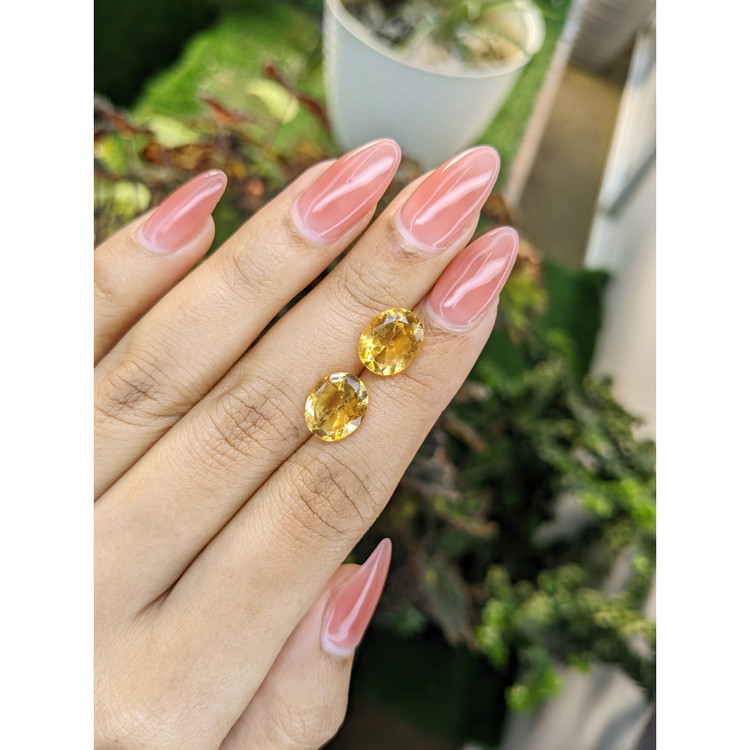 5.51 Ct.Tw. Citrine Pair from Brazil