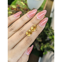 6.34 Ct.Tw.Total Carat Weight Citrine Pair from Brazil Life Style