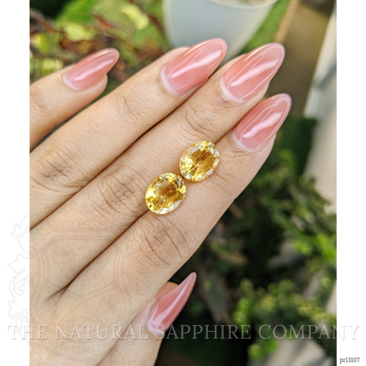 6.35 Ct.Tw. Citrine Pair from Brazil