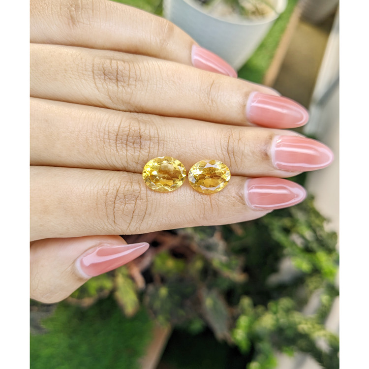 6.35 Ct.Tw. Citrine Pair from Brazil