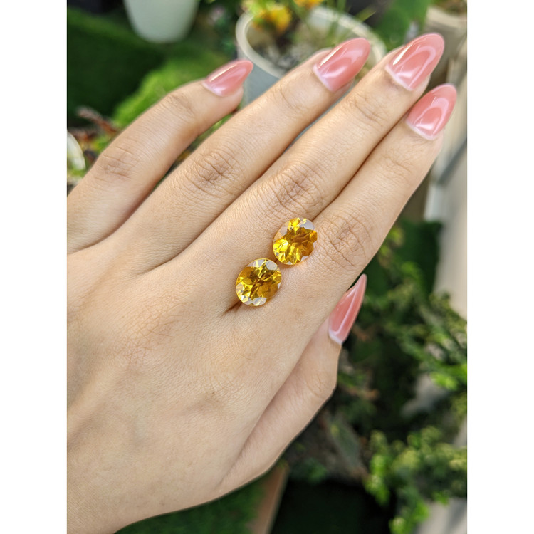 6.27 Ct.Tw. Citrine Pair from Brazil