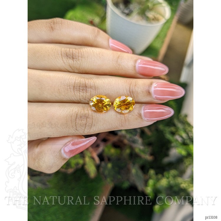 6.27 Ct.Tw. Citrine Pair from Brazil
