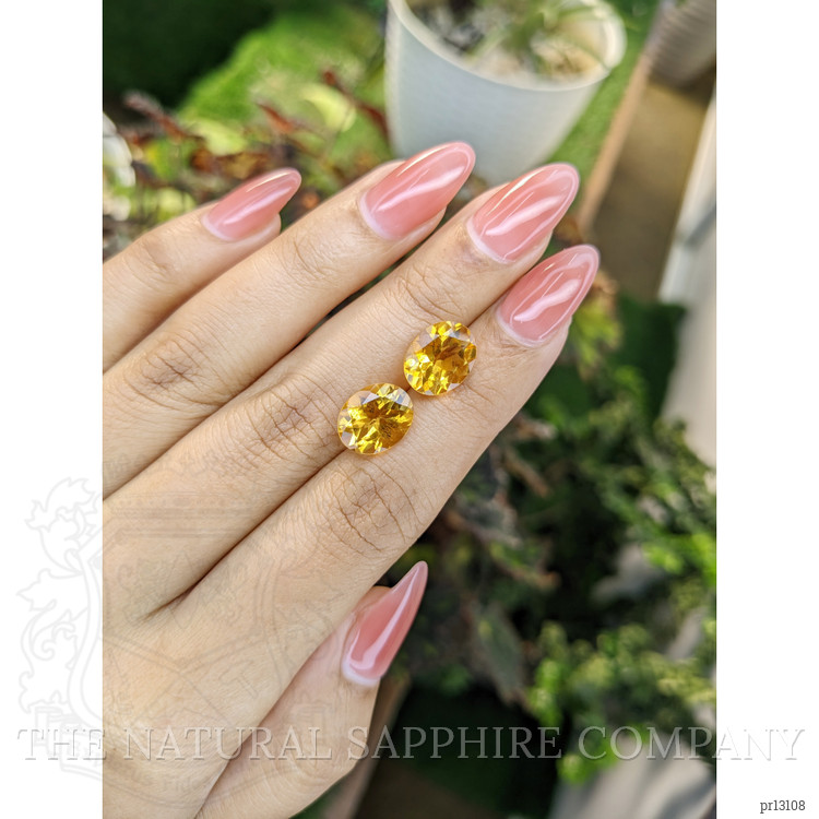 6.27 Ct.Tw. Citrine Pair from Brazil