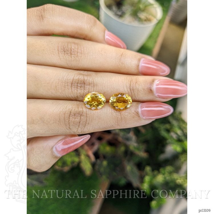 5.55 Ct.Tw. Citrine Pair from Brazil