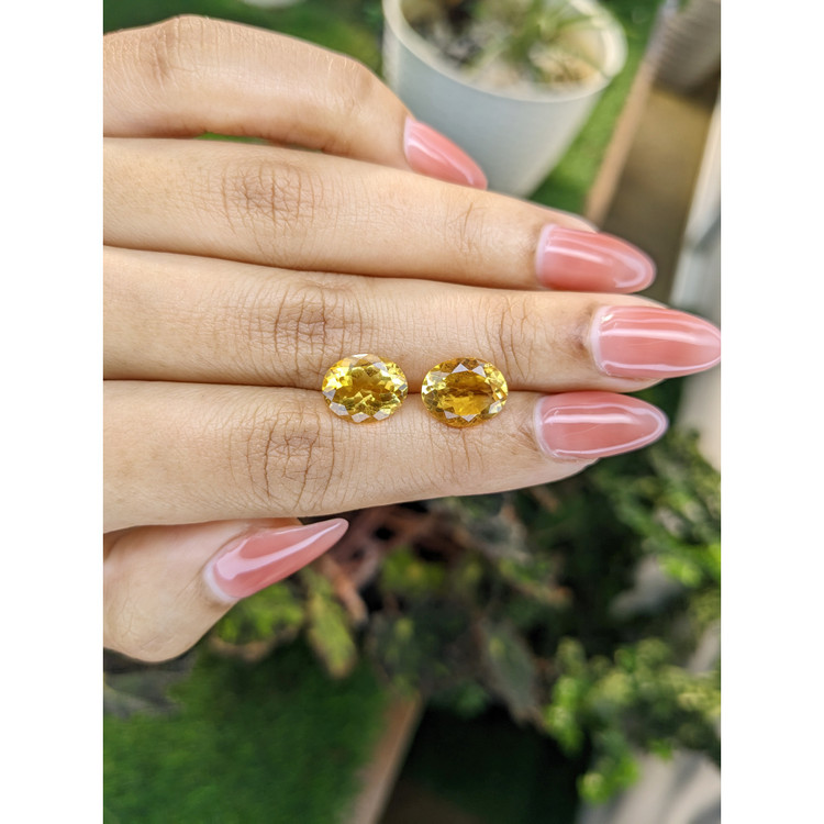 5.55 Ct.Tw. Citrine Pair from Brazil