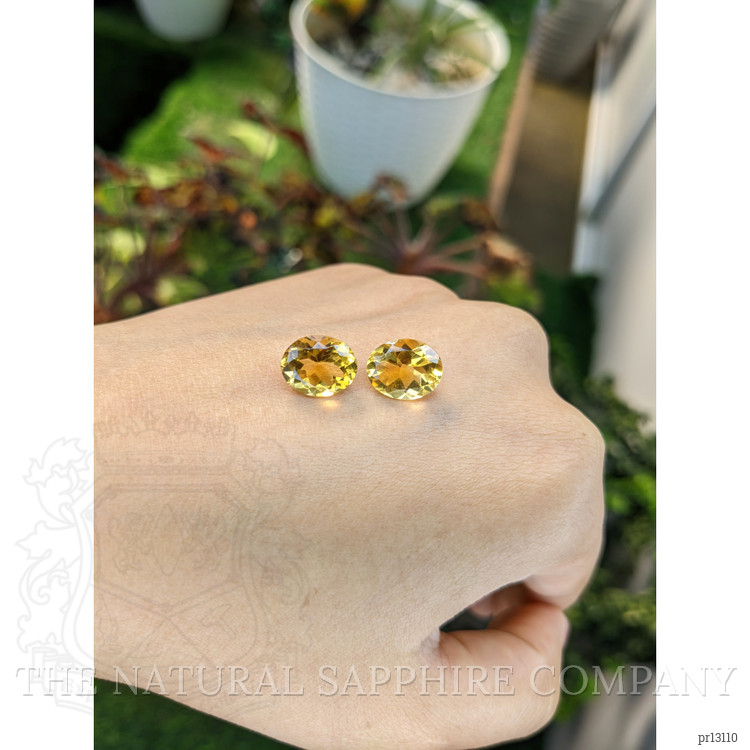 6.36 Ct.Tw. Citrine Pair from Brazil