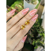 6.36&nbsp;Ct.Tw.Total Carat Weight Citrine Pair from Brazil Life Style