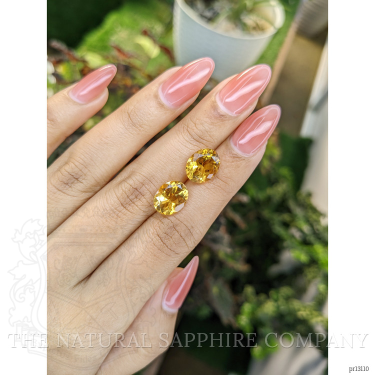 6.36 Ct.Tw. Citrine Pair from Brazil