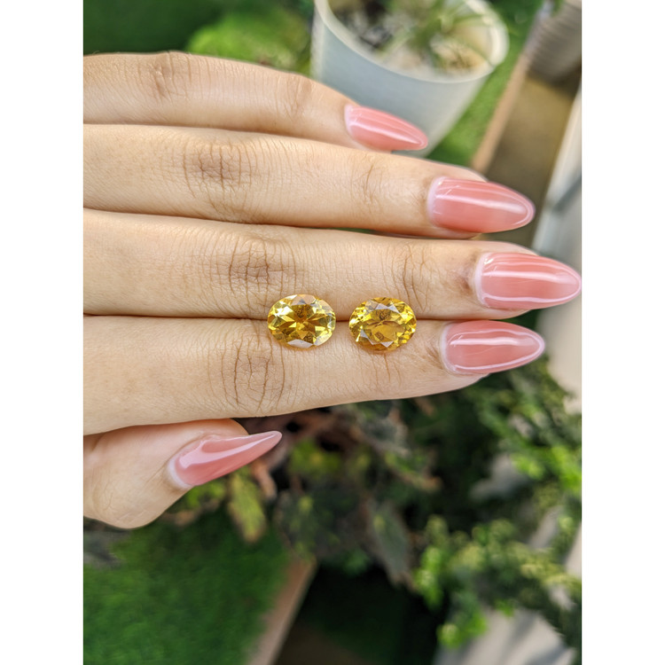 6.36 Ct.Tw. Citrine Pair from Brazil