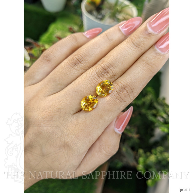 6.55 Ct.Tw. Citrine Pair from Brazil