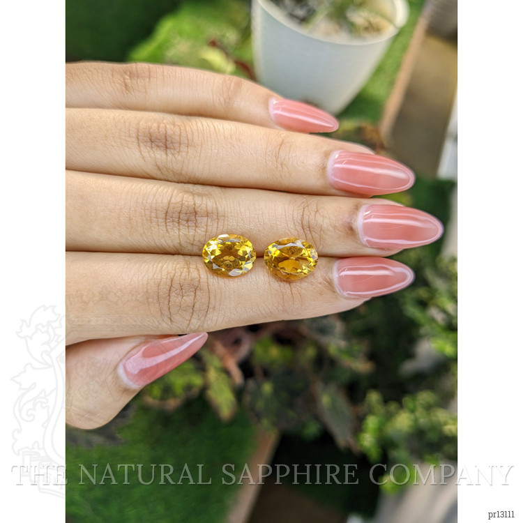 6.55 Ct.Tw. Citrine Pair from Brazil