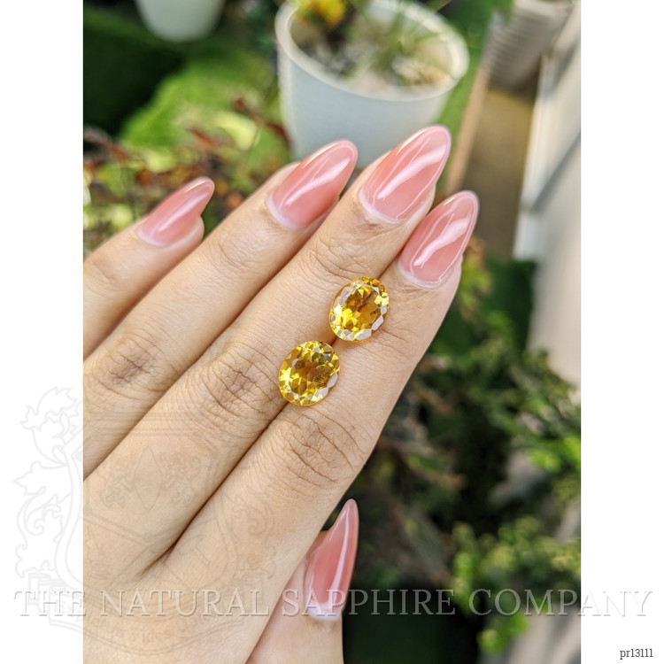 6.55 Ct.Tw. Citrine Pair from Brazil